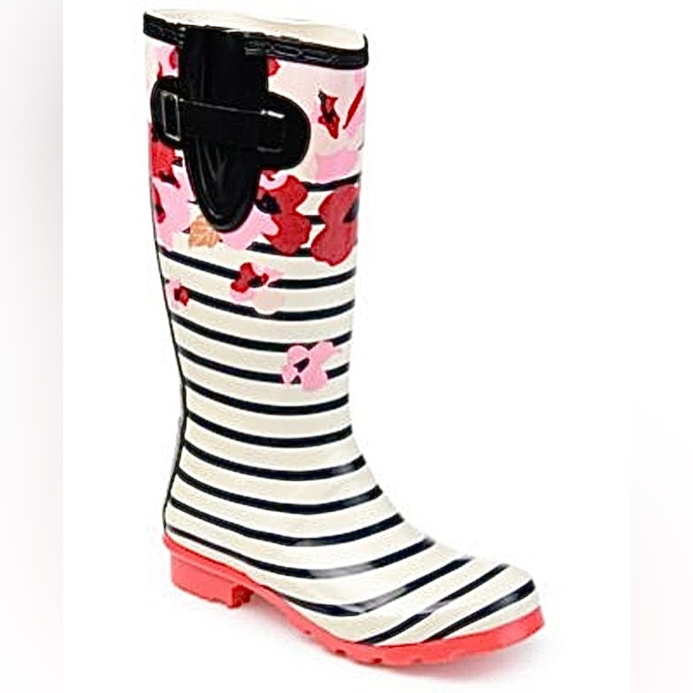 FLASH SALE✨ Women's Ryka Echo Mist Rain Boots - Floral Striped Winter Snow Boots